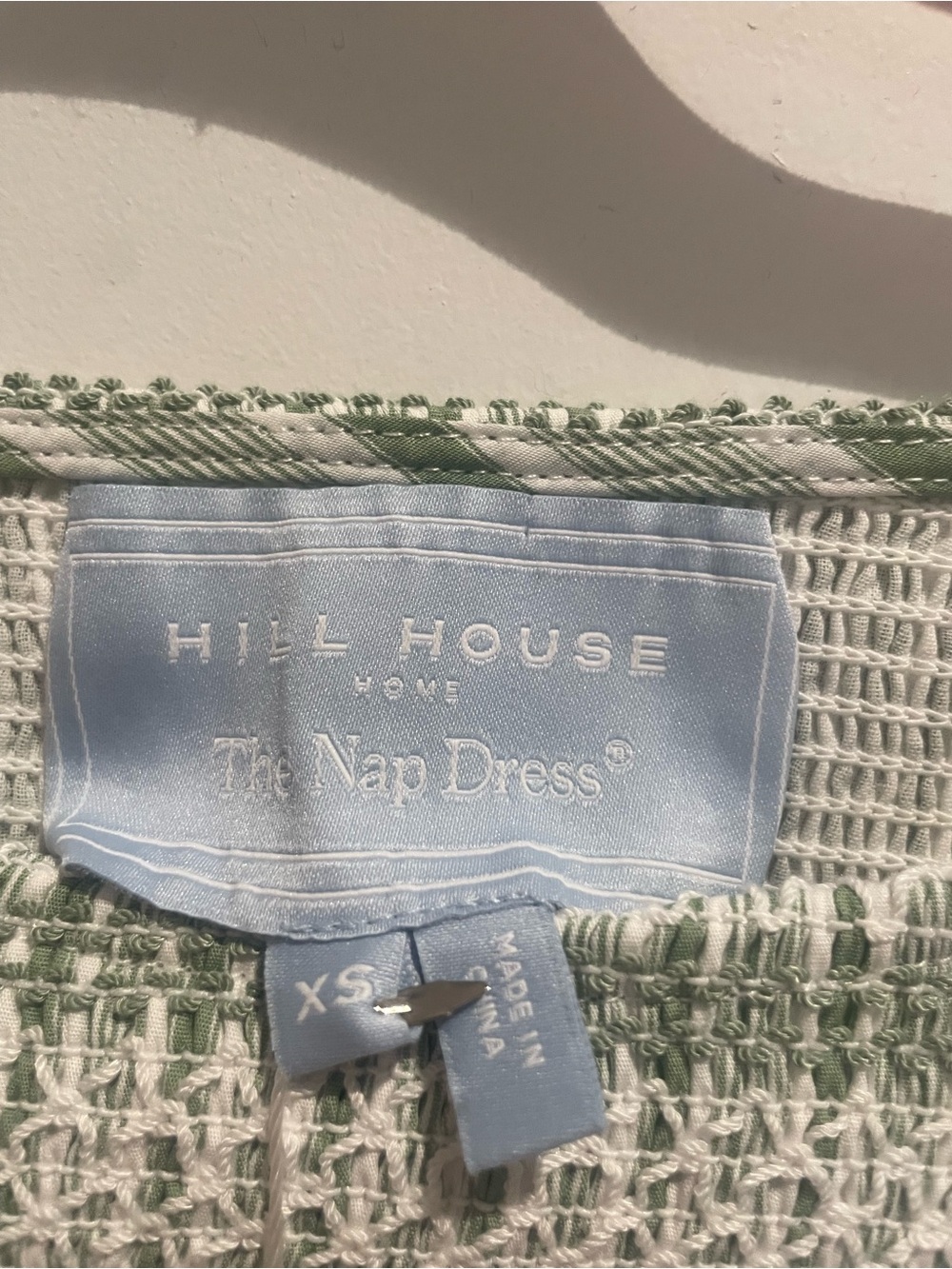 Hill House Home - The Nap Dress - Cosima Green and Cream Striped Smocked Dress - Picture 6 of 6